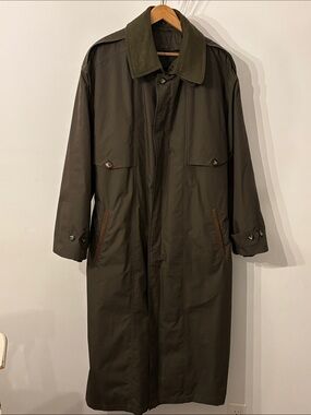 Casualman by Utex Men’s 40 Olive Field Trench Coat with Removable Lining